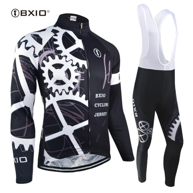 

BXIO 2020 Long Sleeve Cycling Jersey Sets Winter Mens Pro Tour Racing Bicycle Clothing Uniformes De Ciclismo Para Hombre 080, Nonwinter type