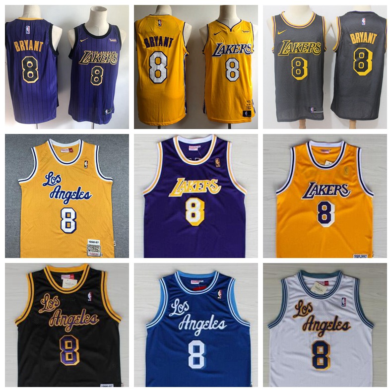 

Men Youth Los Angeles Lakers 8 Kobe Bryant City Edition 8 Bryant Jersey Stitched Vancouver Swingman NBA Jersey, Green