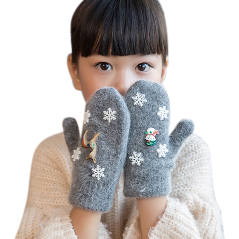 Babyhandschuhe wärmen halbe Fingerhandschuhe Infant Baby weiche Wollhandschuhe