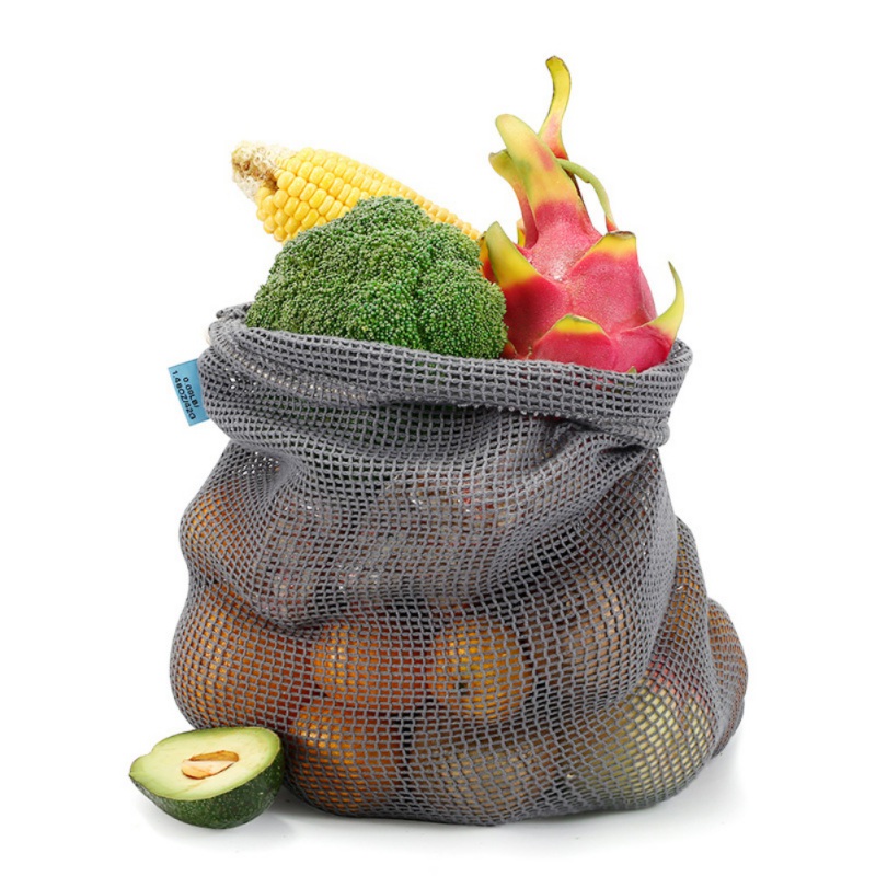 

Kitchen Storage Bag Reusable Drawstring Shopping Bag Cotton Grocery Storage Packing Vegetables Fruit Harness Pocket