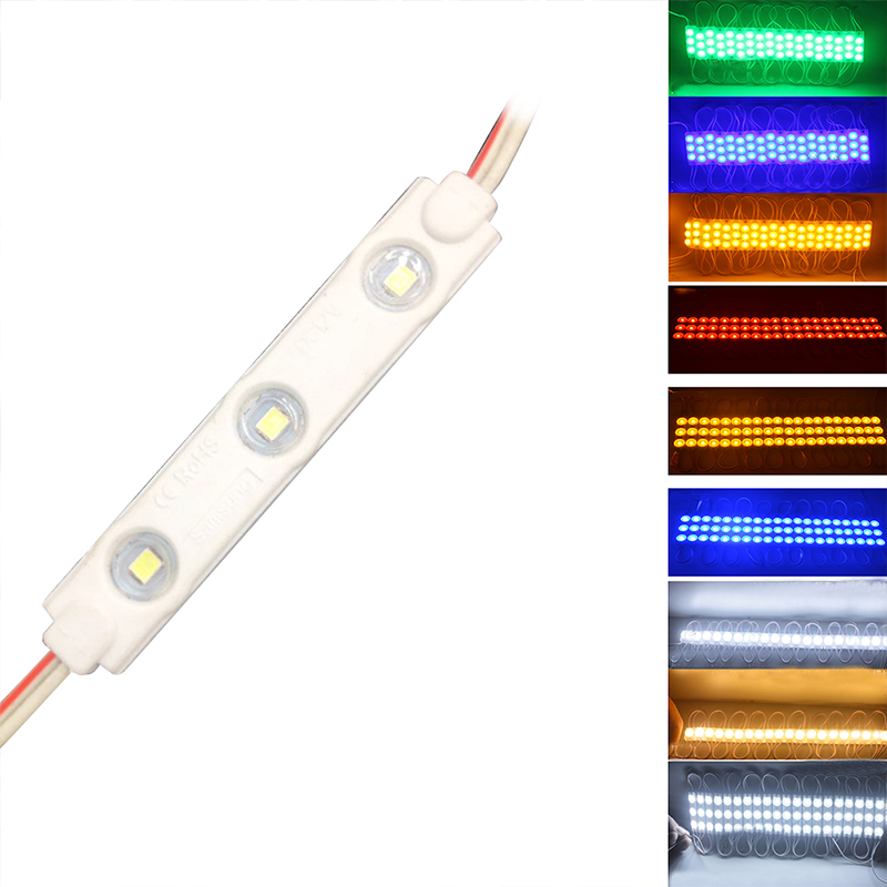 

YOLU 10 pcs Input injection LED module light LED sign module lamp 2835 3 IP65