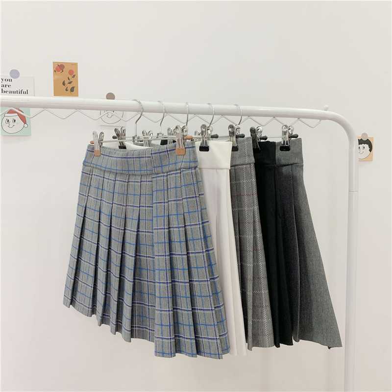 

Sweet summer cute new Korea Vintage Preppy Style plus size casual Harajuku A-Line women Ulzzang punk ins empire pleated skirt