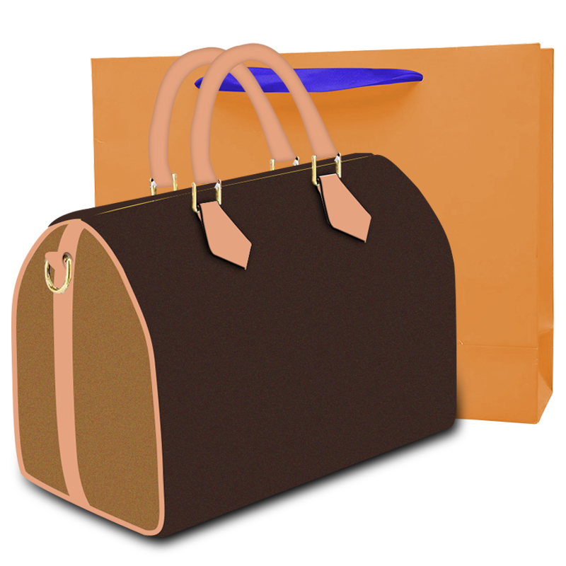 

Fashion Women Bags Travel Leather Zipper Handbag Designer handbags Purse Bag Accessories Female Designer Bag Wallet 30cm, Brown