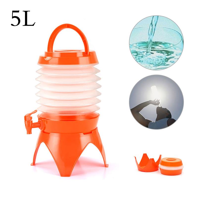 

Detachable PE 3 Color Liquid Household Folding Bucket Adjustable Can Excursion Hand Held Bucket Sport Drink Outdoor, Blue