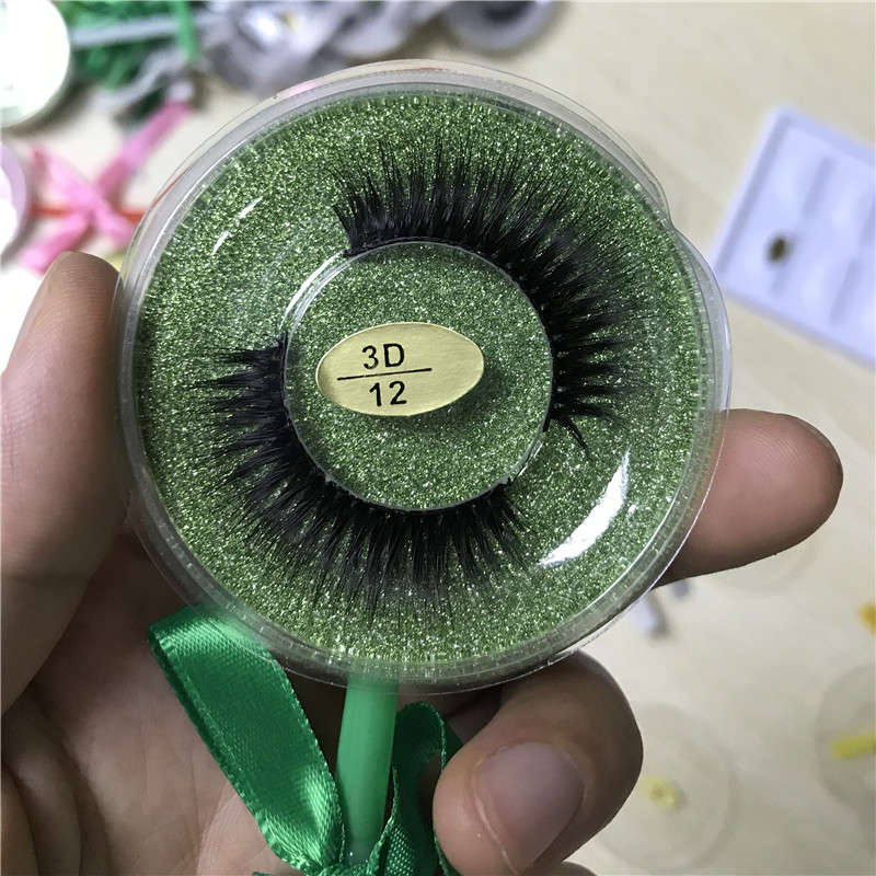 

Lollipop Box Top Quality false eyelash 3D Mink strip silk lashes thick fake faux eyelashes 26 style DHL free
