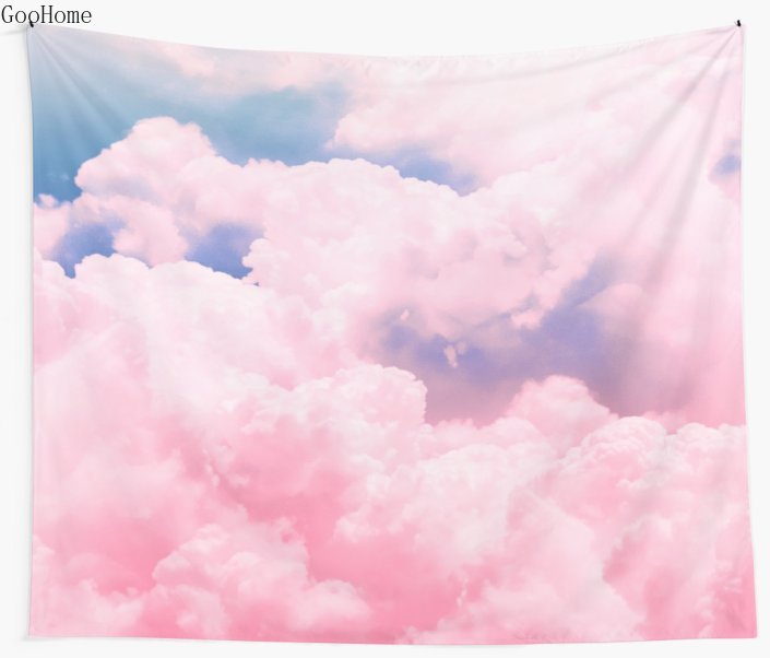 

Candy Sky Pink Wall Tapestry Cover Beach Towel Throw Blanket Picnic Yoga Mat Home Decoration
