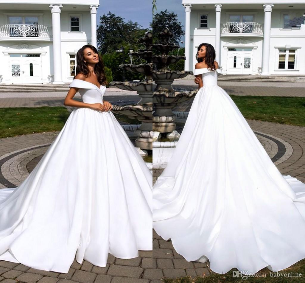 plain and simple wedding dresses