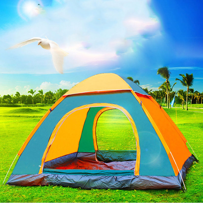 

Outdoor Automatic Camping Tent Folding Fast Open Travel Beach Camp Garden Sun Shade Tent
