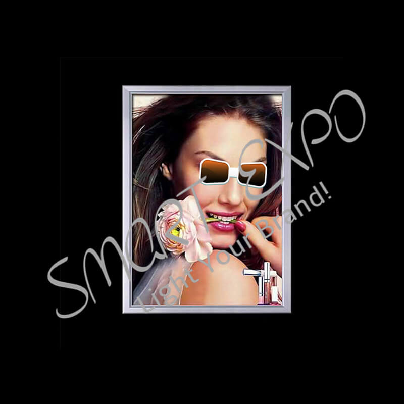 

A1 594*841 mm Snap Frame Light Box for Advertising Display Edge-Lit 4-Side Snap Frame Single Wall Mounted Custom Adapter and Plug