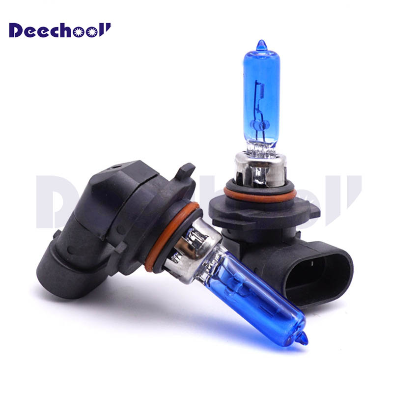 2x 9012 HIR2 PX22D 9012LL 55W 5500K Super White auto dei fari lampadine alogene 12V