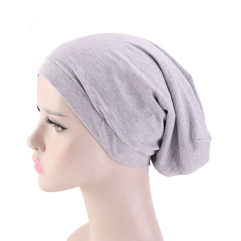 

New Women Girl Fashion Night Sleep Hat Hair Care Caps Cotton Bonnet Beanie Head Wrap Accessories, Mixed color