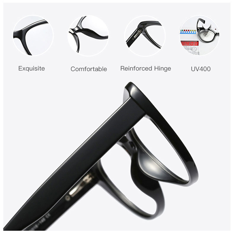 

Wholesale-YDO New Women's Eyeglasses Frame Female Fashion Cat Eye Spectacle Ftralight Optical Clear Lens Computer Glasses For Woman