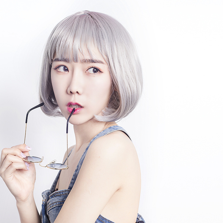 Cos Comic Color Chemical Fibre Wig Ma Am Atmosphere Fringe Short
