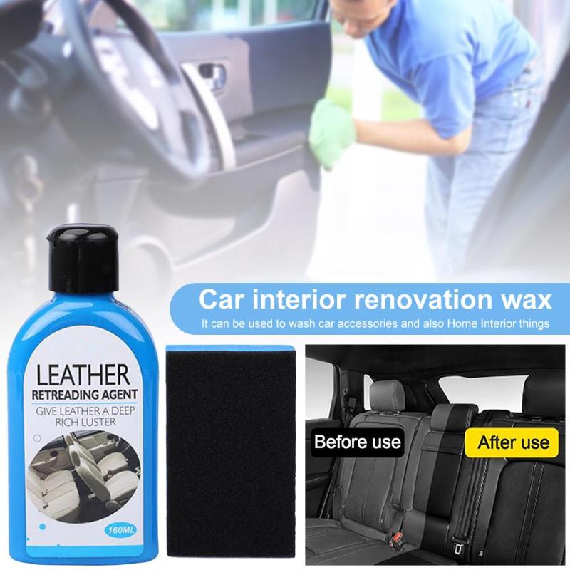 

Car Plastic Parts Retreading Agent Wax Instrument Panel Wax Reducing Agent Automotive Interior Renovation 160ml