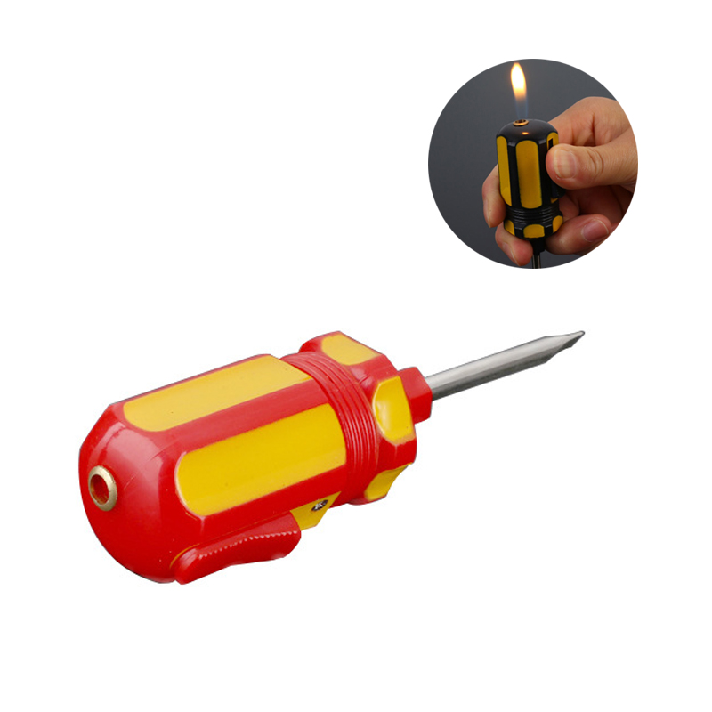 

Creative Screwdriver Shape Novelty Inflatable Lighter Gas Cigarette Igniter For Home Collection