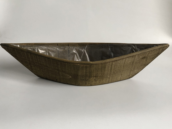 

D42.5xH8.5CM Large Wooden Craft Wood Box Long Succulent Planters planter tray Boat Planter Ship sharp