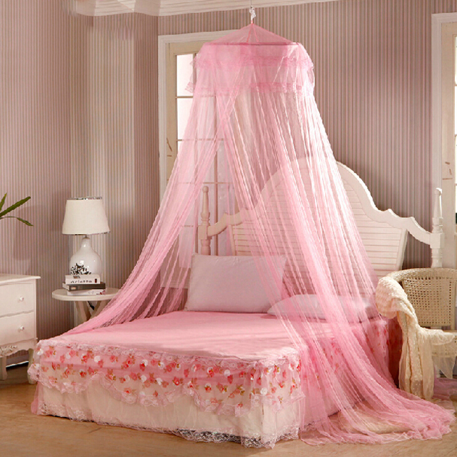 

60*250*850cm Elegant Round Lace Insect Bed Canopy Netting Curtain Dome Mosquito Net New House Bedding Decor Summer Product 5