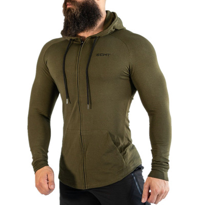 

Autumn winter Men Gyms Hoodies Fitness Bodybuilding Sweatshirt Pullover Sportswear Male Workout Hooded Jacket Clothing 2020, Black
