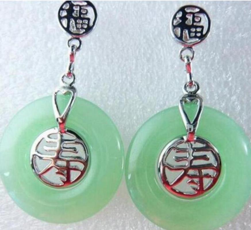 

Other Fashion Jewelry Selling>Stunning Jewellery Green Jades Fortune Earrings