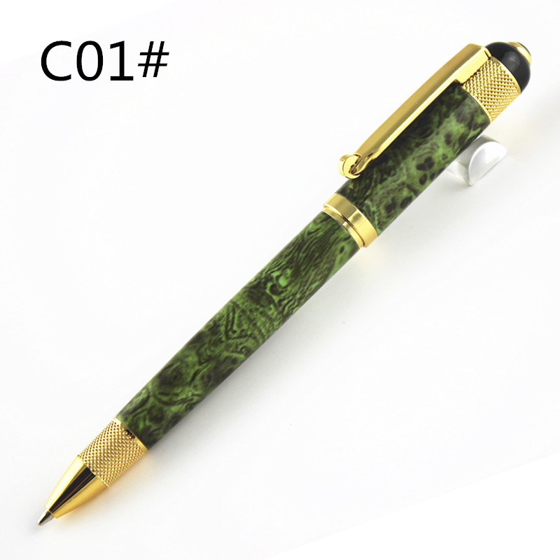 

High Quality Metal Ballpoint Pen Gold Clip Rollerball Pen with 0.7mm Black Ink Refill gel, 02