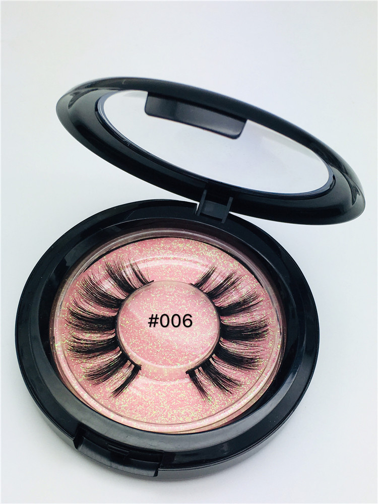 3D Faux Mink Eyelashes 3D Silk Protein Lashes 100% Cruelty Free Dramatic False Eyelash Eye Makeup Maquiagem-image-397966036
