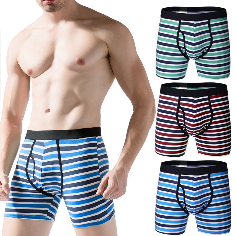 Mens Boxer Briefs Underwear Skateboarding No Ride Up Cotton Stretch Short