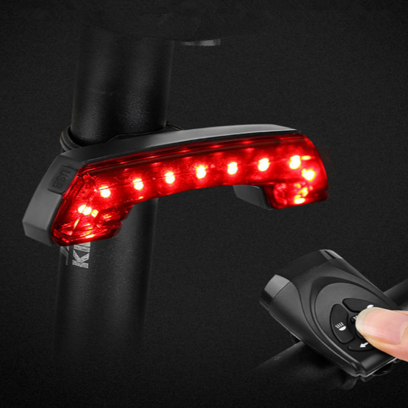 

Bike Lights Intelligent USB Rear Light Wireless Remote Control Turn Signal Bicycle Taillight With Horn