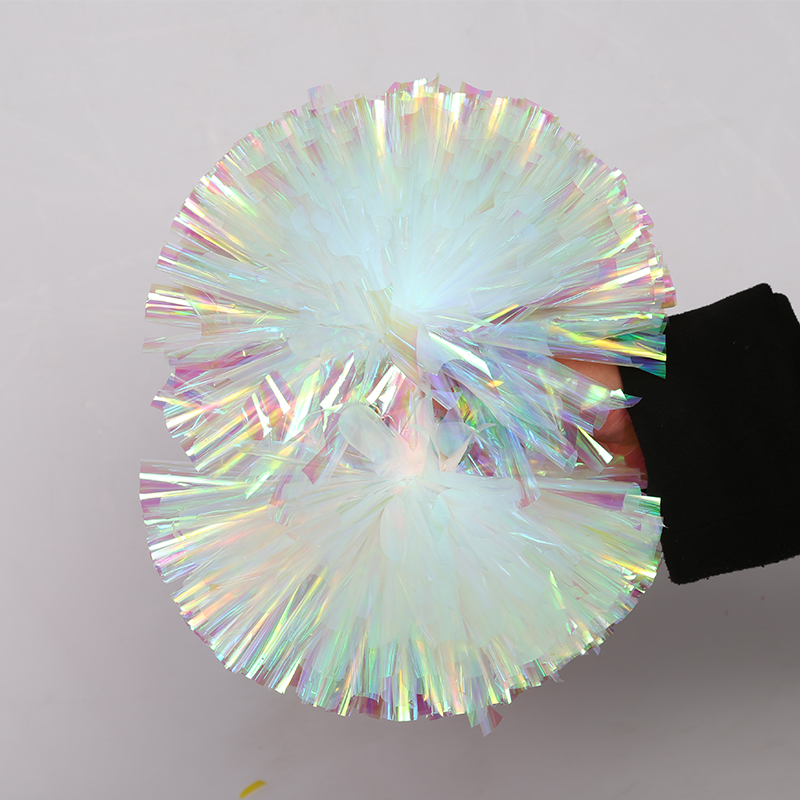 

10pcs Cheerleading Pom Rainbow Color 1,000*3/4" Wide Streamers Cheerleader Pompon