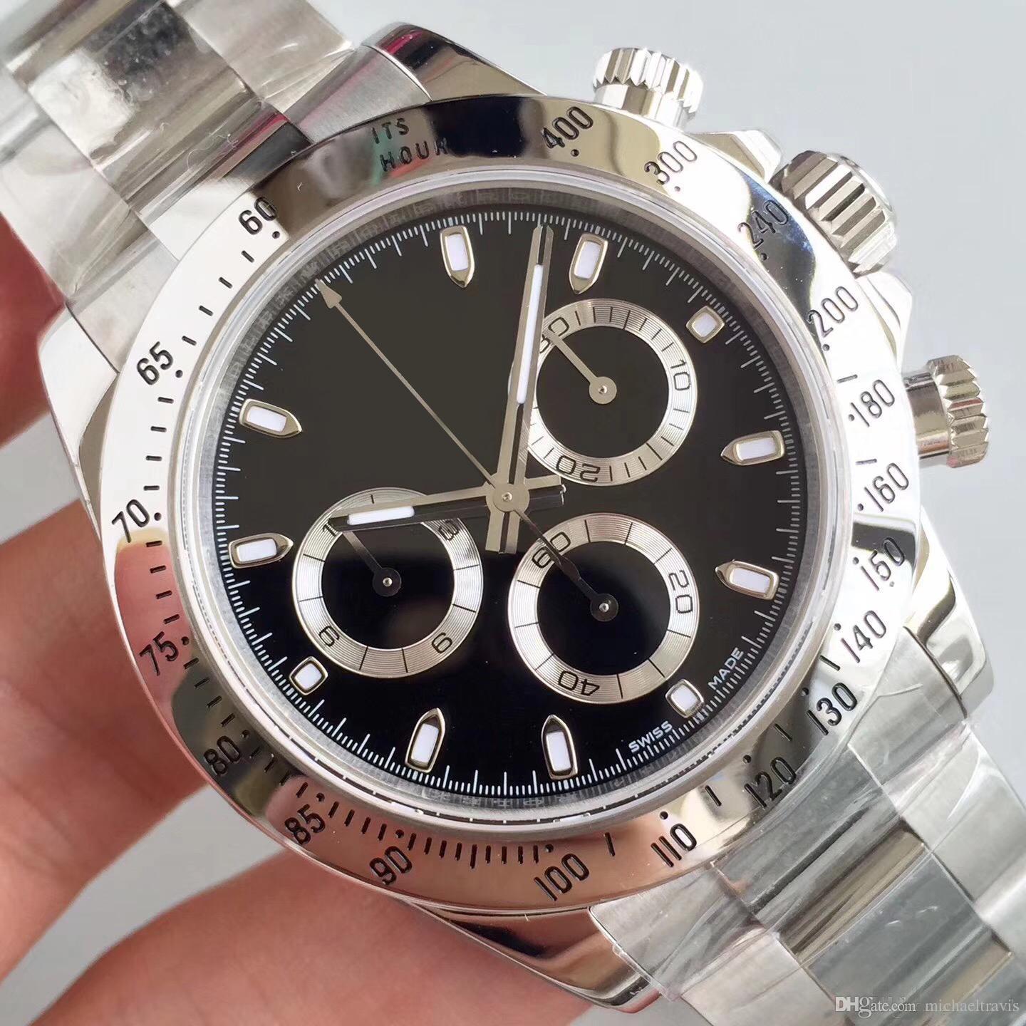 

Men's Watch Sapphire Glass Silver Outer Ring Automatic Mechanical Movement Stainless Steel Solid Clasp Men Watches, Make waterproof 50m