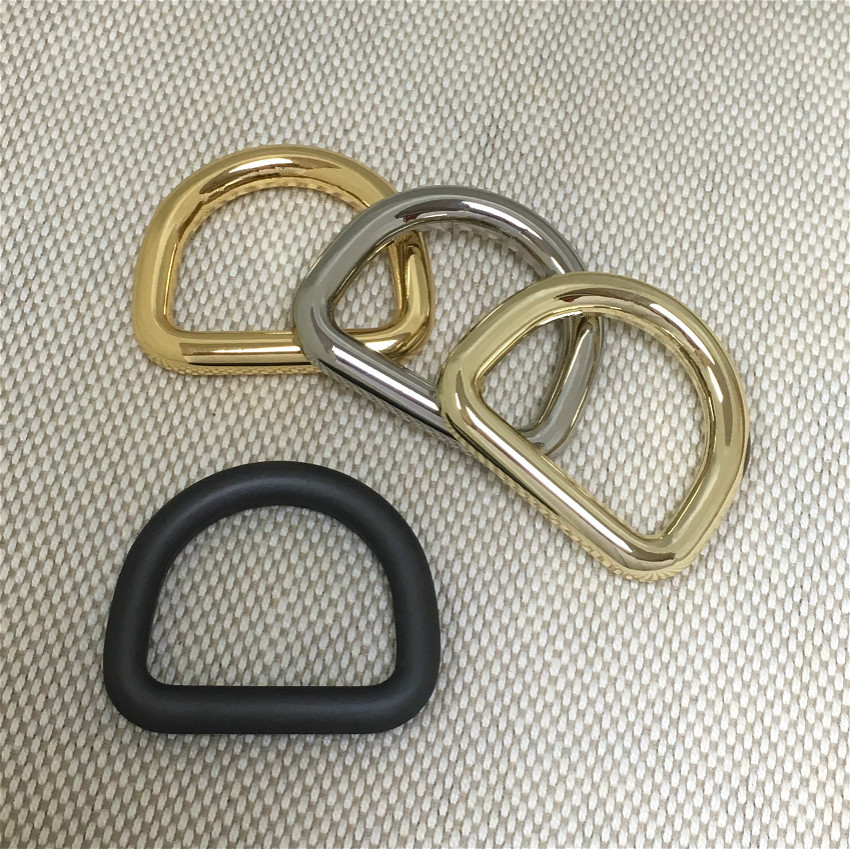 

20*25mm Metal O D Ring Bag Belt Buckles for Handbag Purse Strap Belt Dog Collar Chain Hardware Accessories, Black