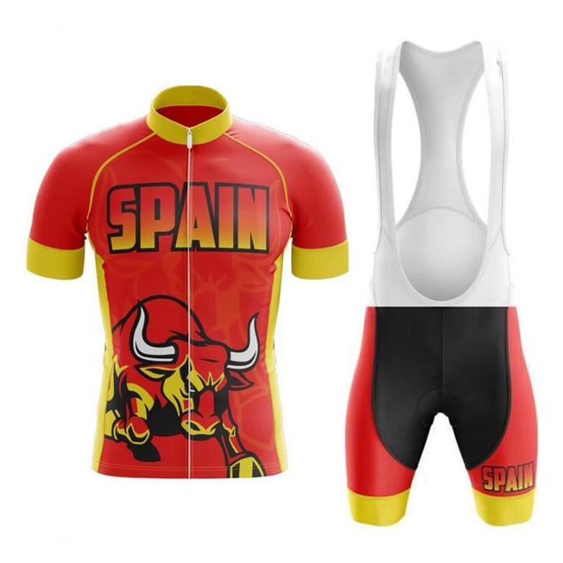 

2020 Spain New Team Cycling Jersey Customized Road Mountain Race Top max storm Summer Wear Cycling Clothing, Photo style