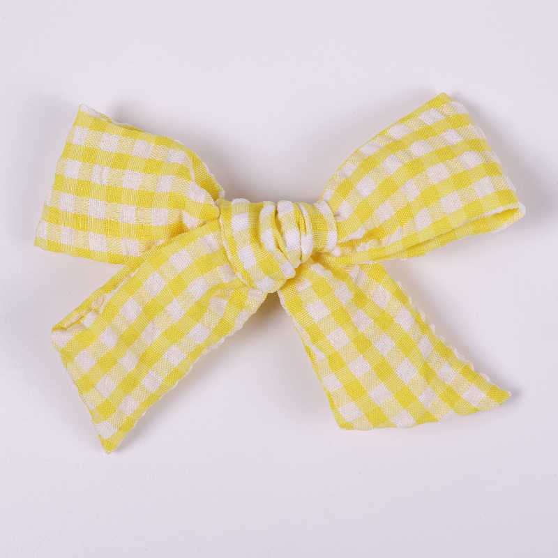 

2020 Spring Summer Plaid Girls Hair Clips 10*6.5CM Cute Fabric Cloth Hairpins Toddler Girl's Hair Barrettes, 10