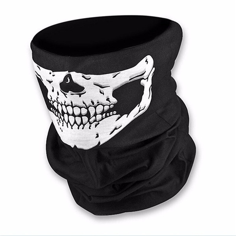 

Horror Skull Halloween Cosplay Scarf Bicycle Ski Skull Half Face Mask Ghost Scarf Bandana Neck Warmer Party Headband Magic Turban VT0558