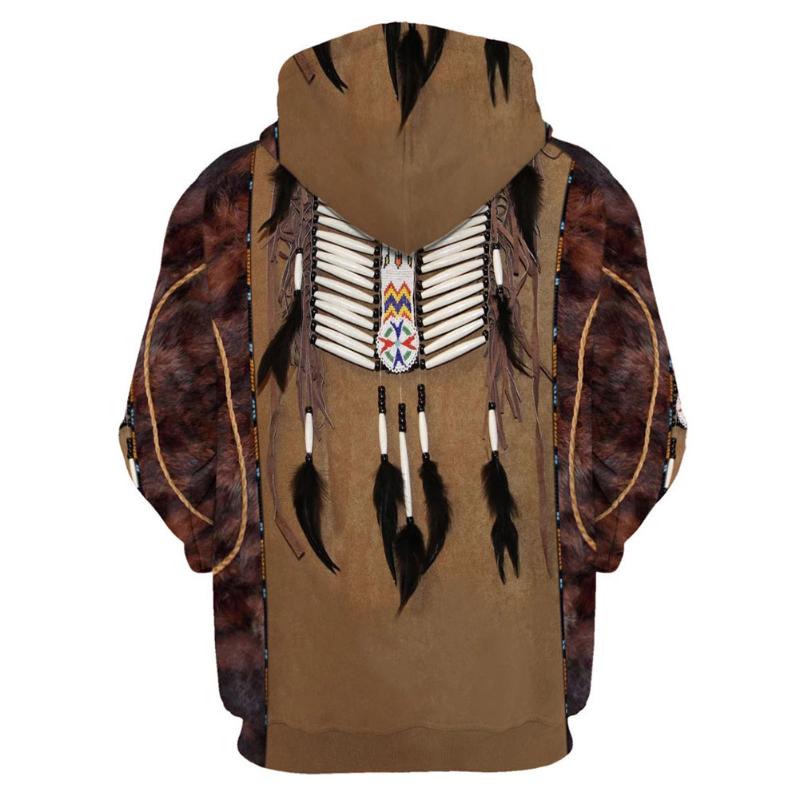 

Fashion National Hoodie Zip Up Jacket Patterned Printed Coat Men Women, As pic
