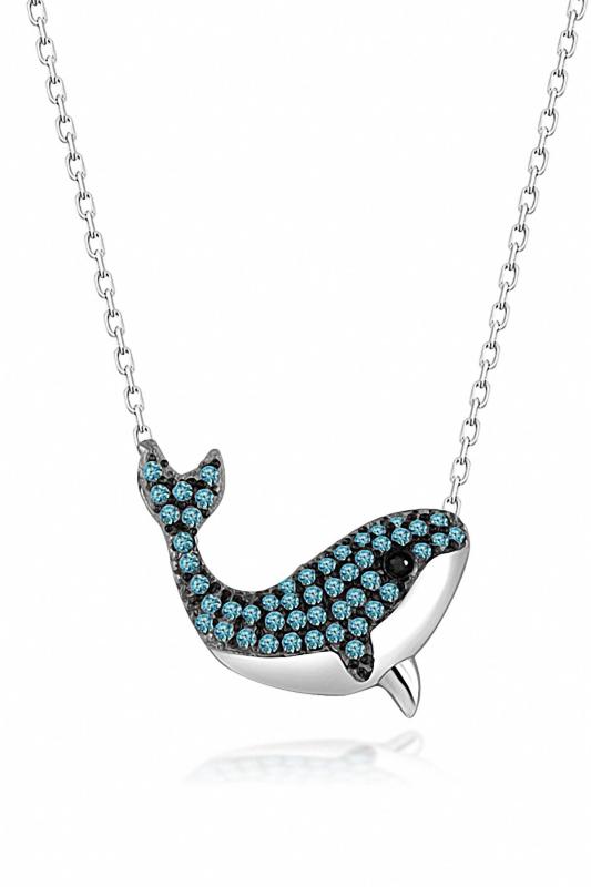 

925 Sterling Silver Dolphin Necklace