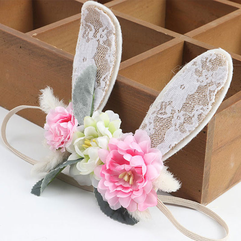 

Wholesale New Kids Girls artificial flower Wreath Children Party Wedding Beach Flower garland Headbands Hair Accessories, As picture