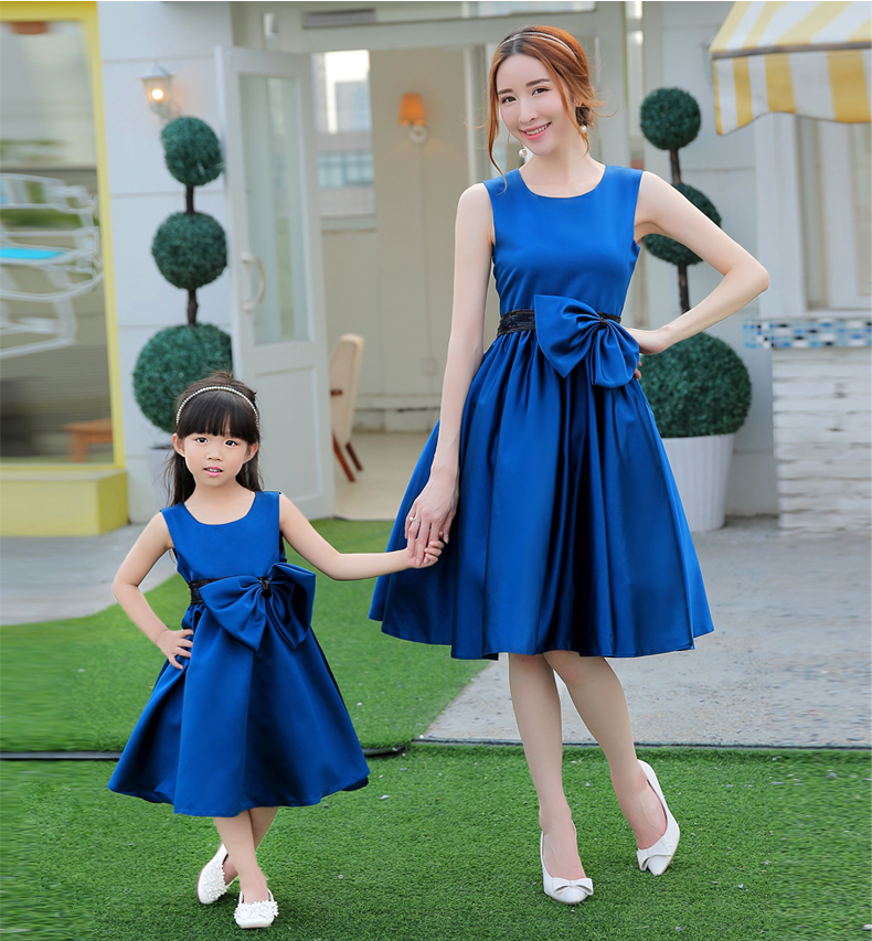 Robes de soirée Cocktail mère-fille, robe maman et fille, robe de mariée assortie, vêtements de famille, ensemble maman et bébé