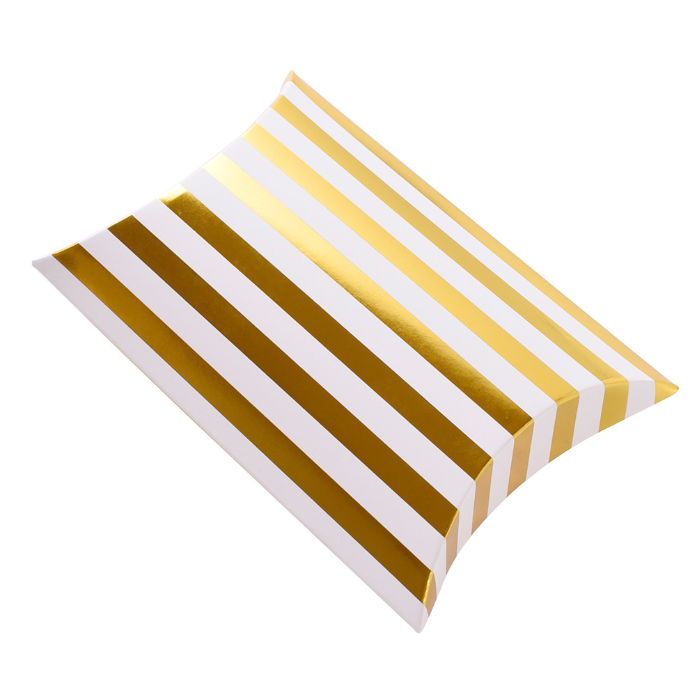 

20pcs Wedding Party Gift Mini Package Birthday Decorations Folding Chocolate Pillow Shape Sweets Cute Paper Candy Box