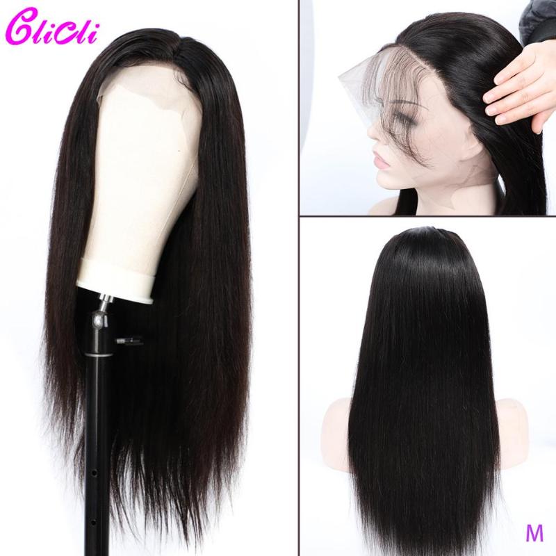 

360 Lace Frontal Wig Pre Plucked With Baby Hair Straight Glueless Peruvian Remy Human Hair 150 Density Brown Lace Front Wigs, As pic