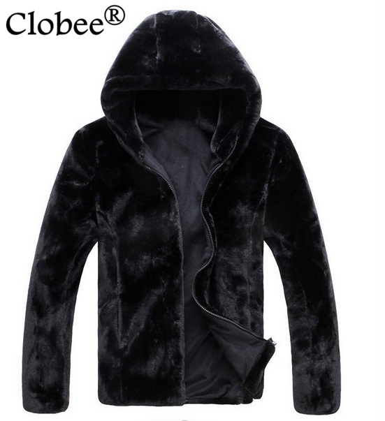 

artificial fur coat 6XL Plus Size Leather Jacket Men Fur Coat 2020 Winter Windbreaker Casual Black Faux Jaqueta De Couro S67
