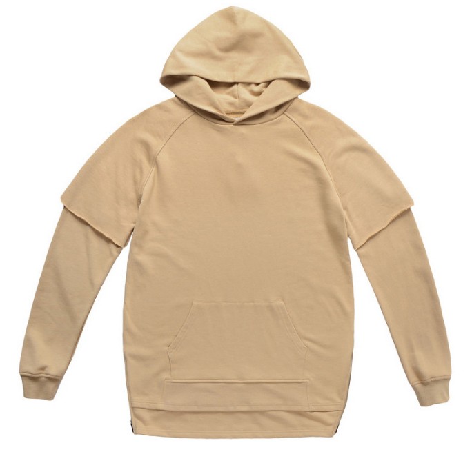 

Mens Hoodies Fake Two Pieces Solid Color Split Stitching Hooded Sweater Europe and America Hoodies Pullover Fashion Hoodies For Men M-XL, Black