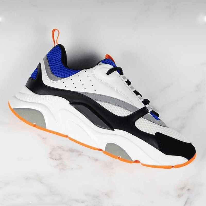 

B22 Sneaker Mens Designer Shoes vintage Sneakers Canvas And Calfskin Trainers Luxury Unisex Low Top Casual Shoes 20color Big size 35-46, Color 9