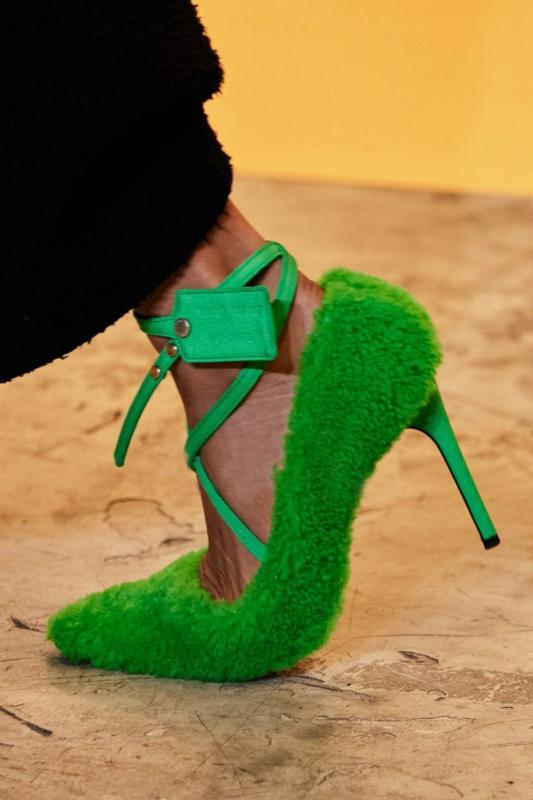 green cross high heels