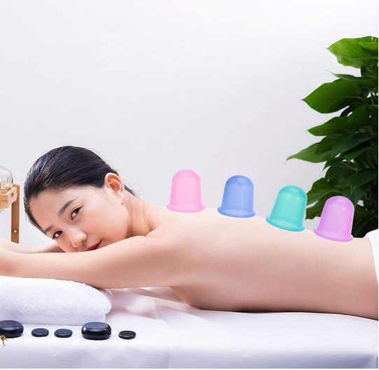 

Silicone Vacuum Cupping Cup Anti Cellulite Body Massager Back Neck Medical Pump Suction Cupping Cup for Adults