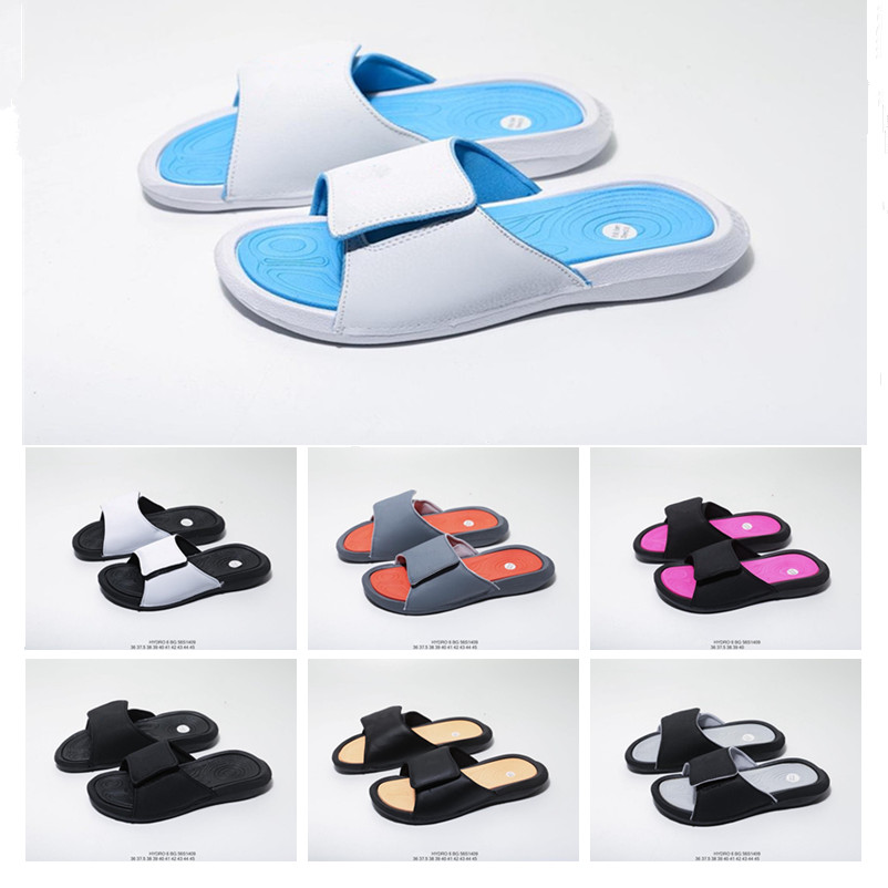 

Hot Sale- Jumpman Brand Hydro 6 Sandals men women Summer Sandals Multi Anti-slipping Outdoor slippers Top quality Sport Sippers Size 36-45, #4