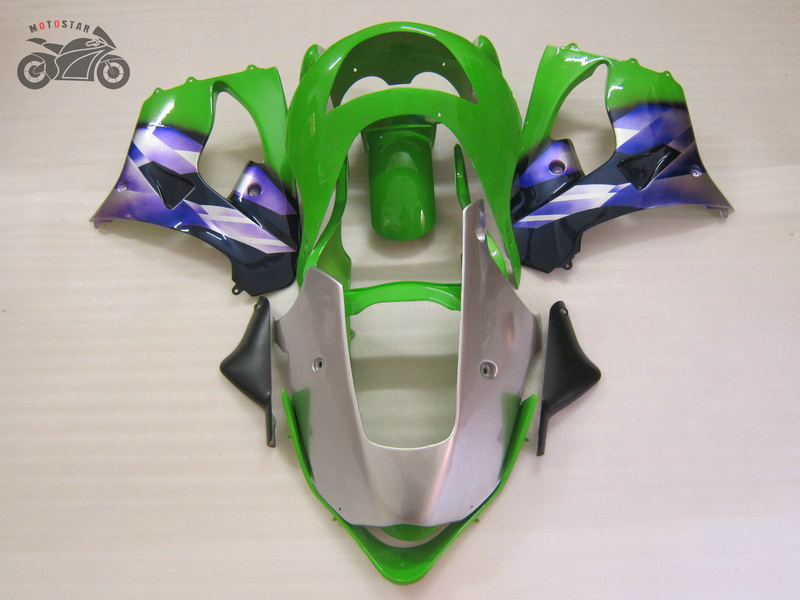 

Free Custom Motorcycle Fairing sets for Kawasaki Ninja 1998 1999 ZX-9R green road Chinese fairings aftermarket parts ZX9R 98 99 ZX-9R, Same as picture
