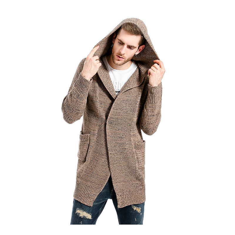 

Hombre Overcoat Jacket Trench Coat For Men Windbreaker Masculino Hats Windproof Trench Coat Men's Clothes Autumn Solid, Brown