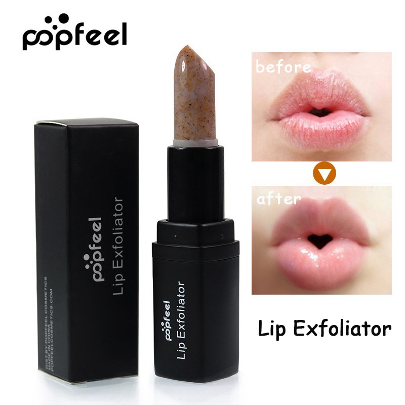 

POPFEEL Makeup Lips Care Dead Skin Remover Moisturizer Nutritious Lip Exfoliator Brand Lip Balm Cosmetics Lips Scrub Stick Exfoliator