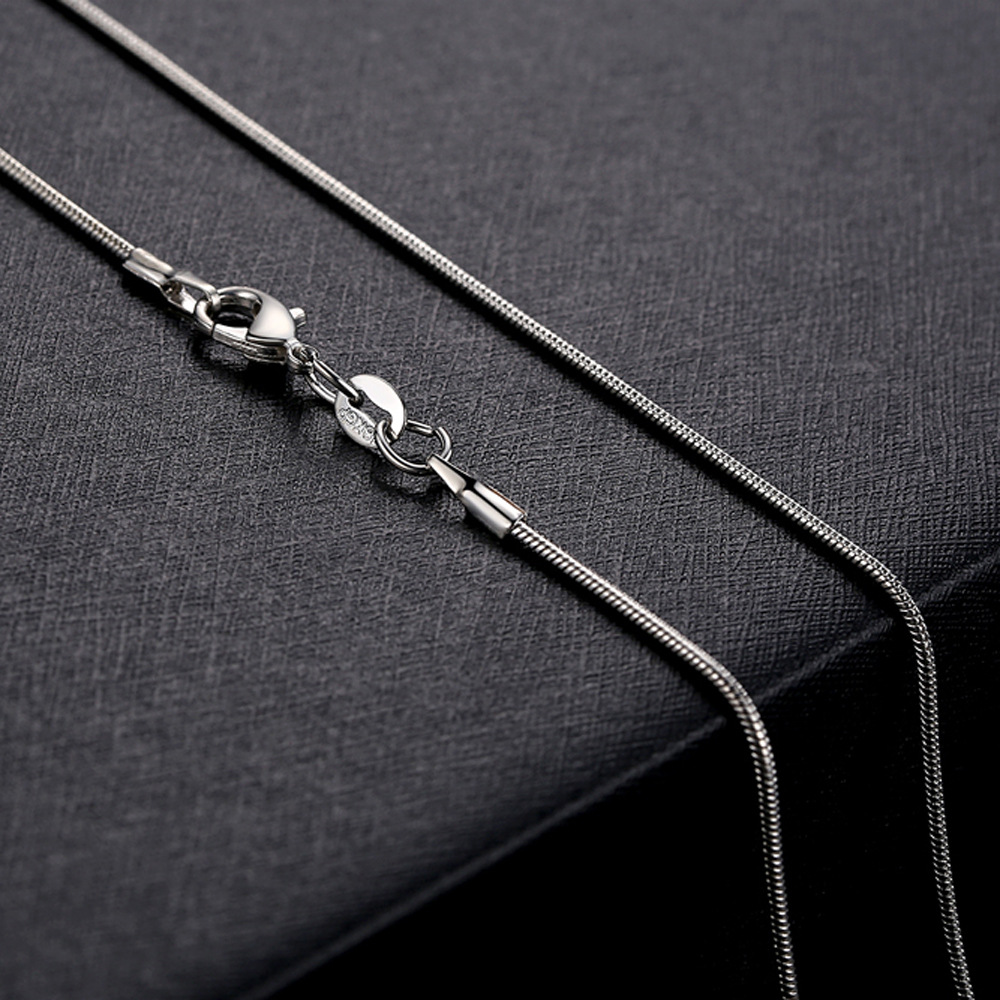 

1mm 925 Silver Snake Chain Necklace 16/18/ 20/22/ 24 Inch Silver Lobster Clasp Necklace for Women Jewelry Pendant with chain