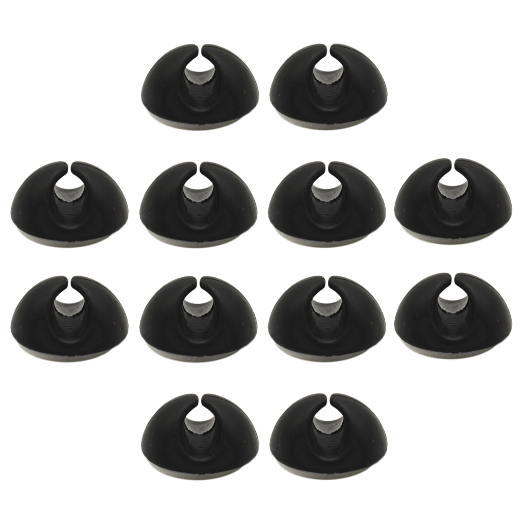 

12pcs new mini car cable wire cord clips clamps management